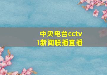 中央电台cctv 1新闻联播直播